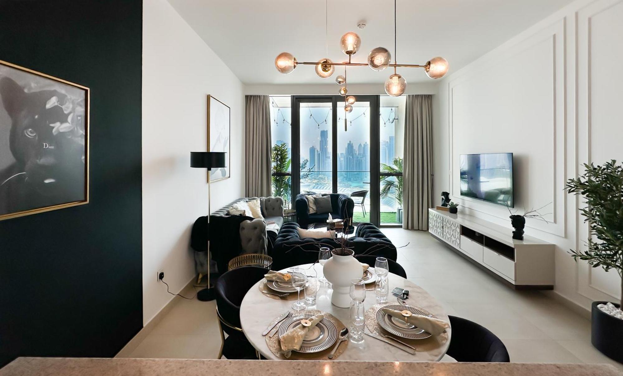 Stylish 2 Bedroom Dior-Inspired Apartment Connected To Dubai Mall 外观 照片